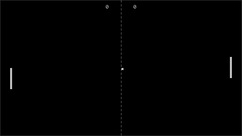 Pong animated output