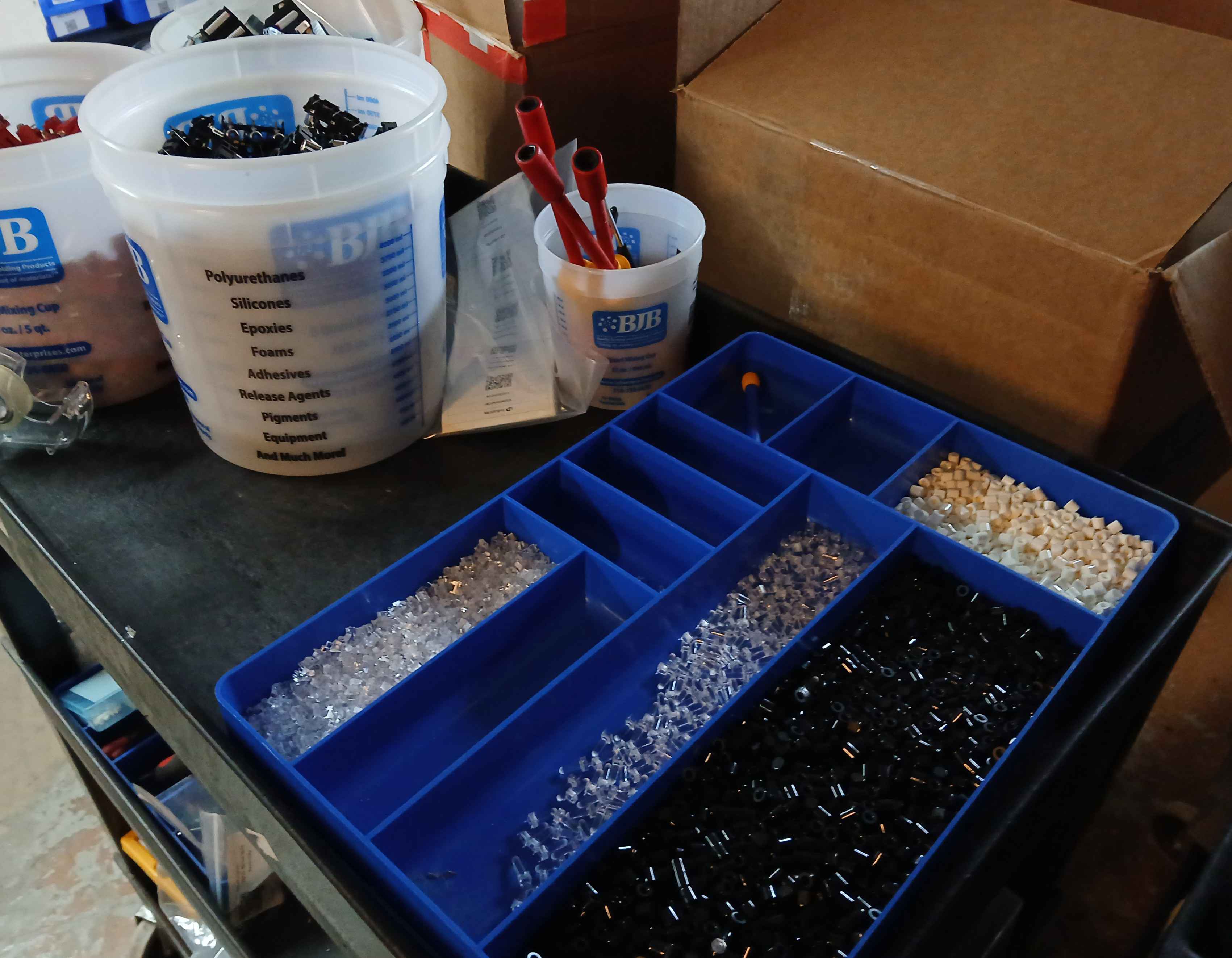 Components ready for assembly