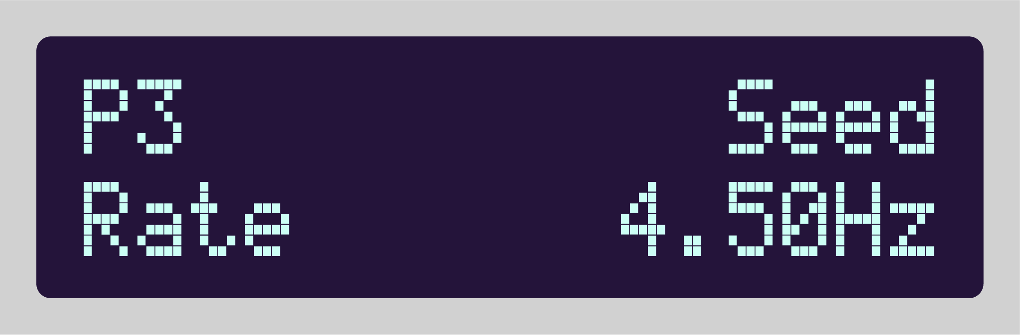 Videomancer Parameter Mode display