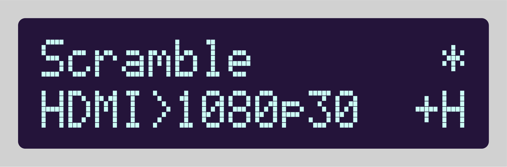 Videomancer System Status display